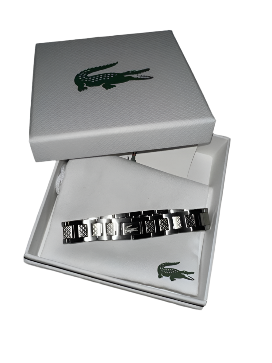 Lacoste Stainless Steel Bracelet – Luxury Minimalist Men’s Jewelry